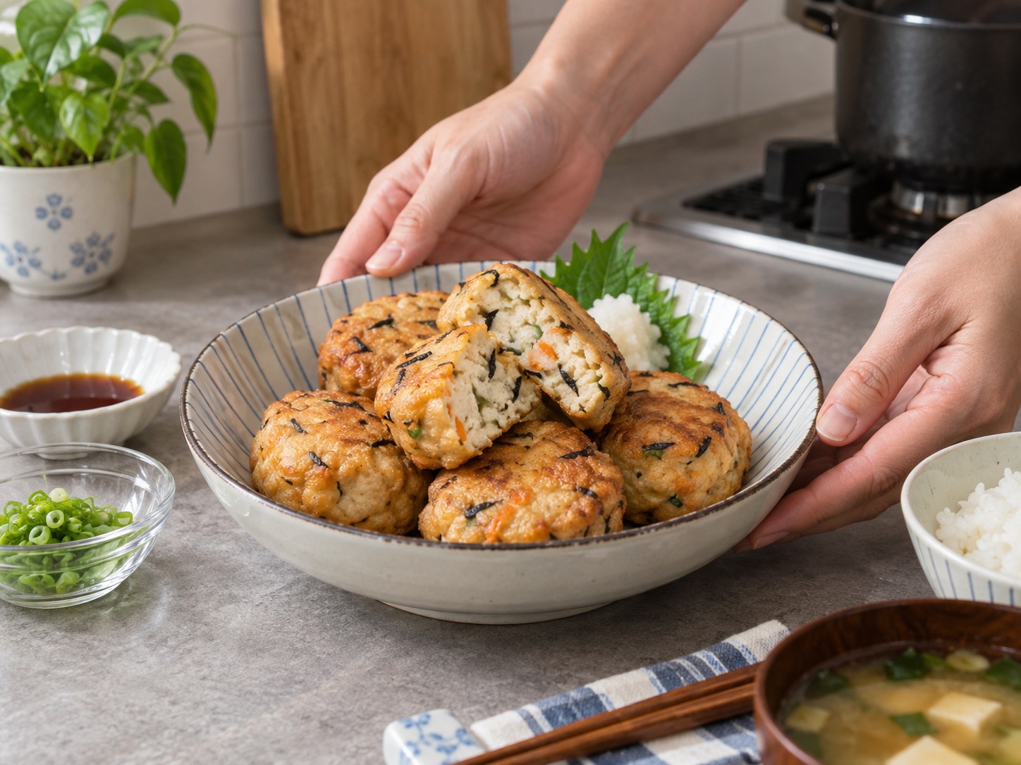 日式雜菜豆腐飛龍頭 — 完成圖