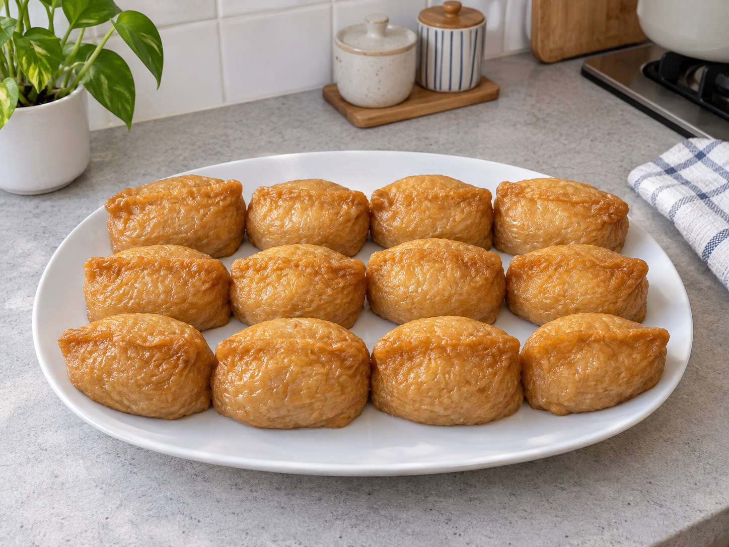 Inari Sushi na Hapon — natapos na ulam