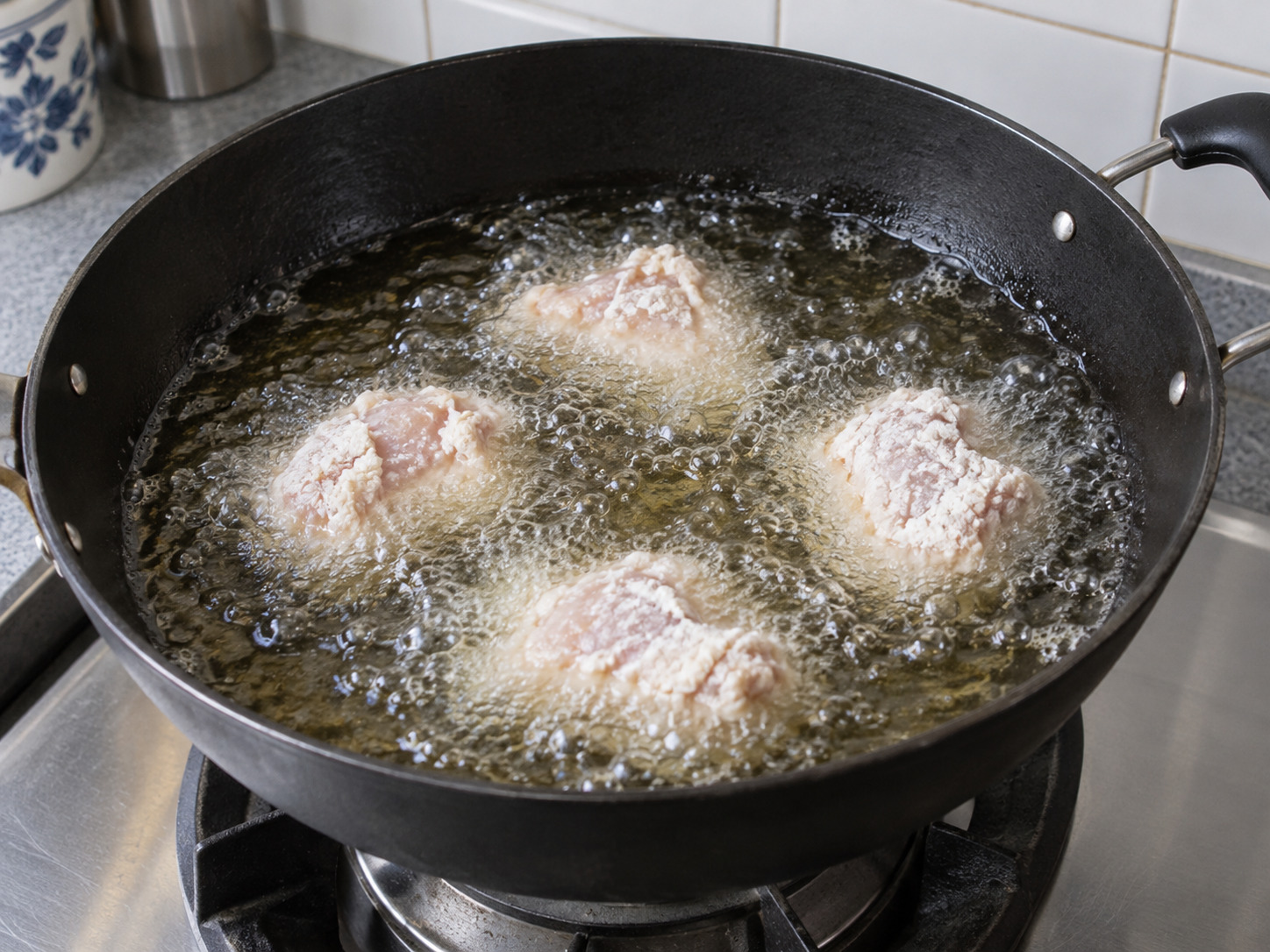 Ayam Karaage Jepang — Goreng ayam bertahap tanpa penuh