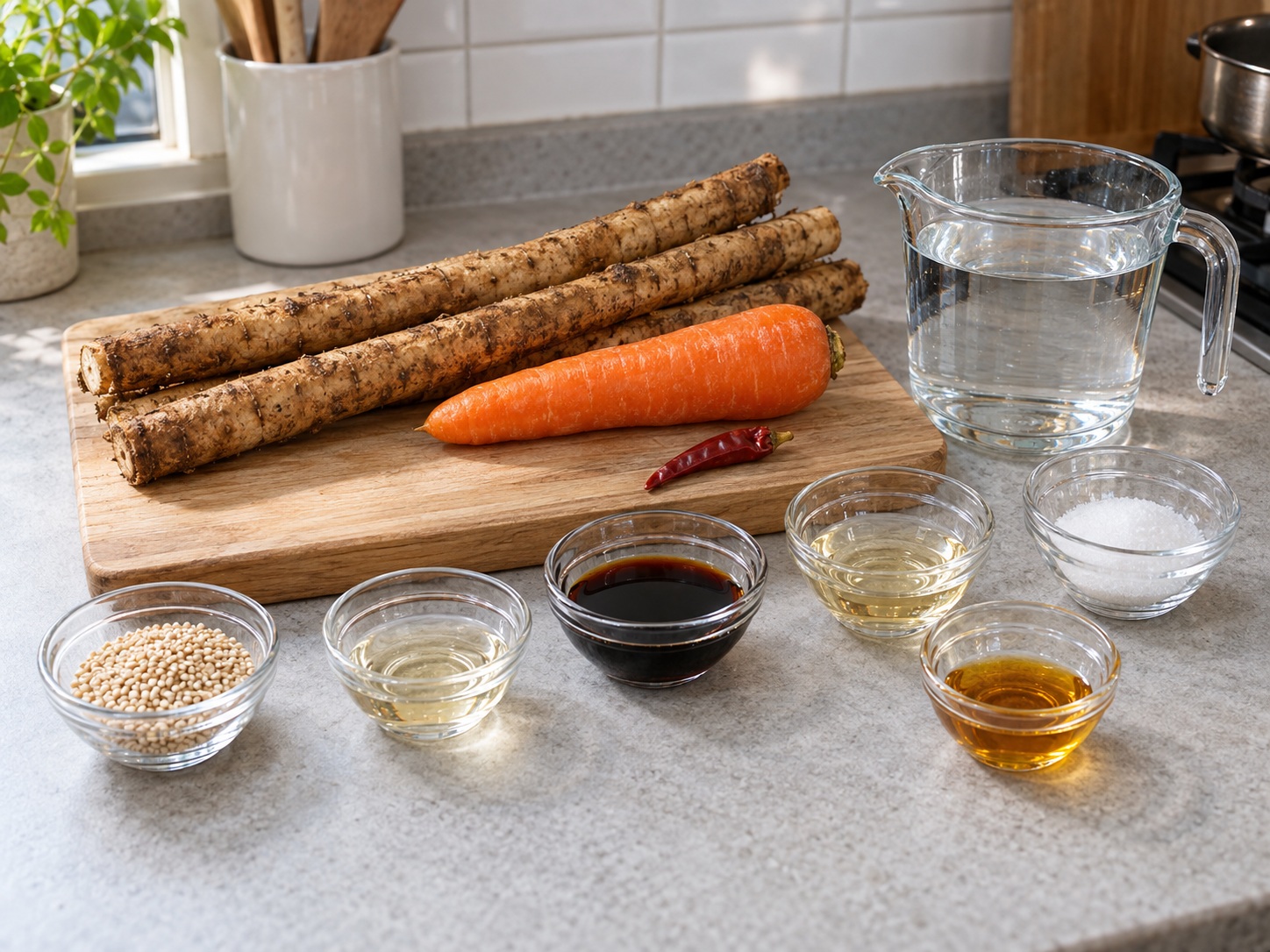 Japanese Kinpira Gobo — ingredients