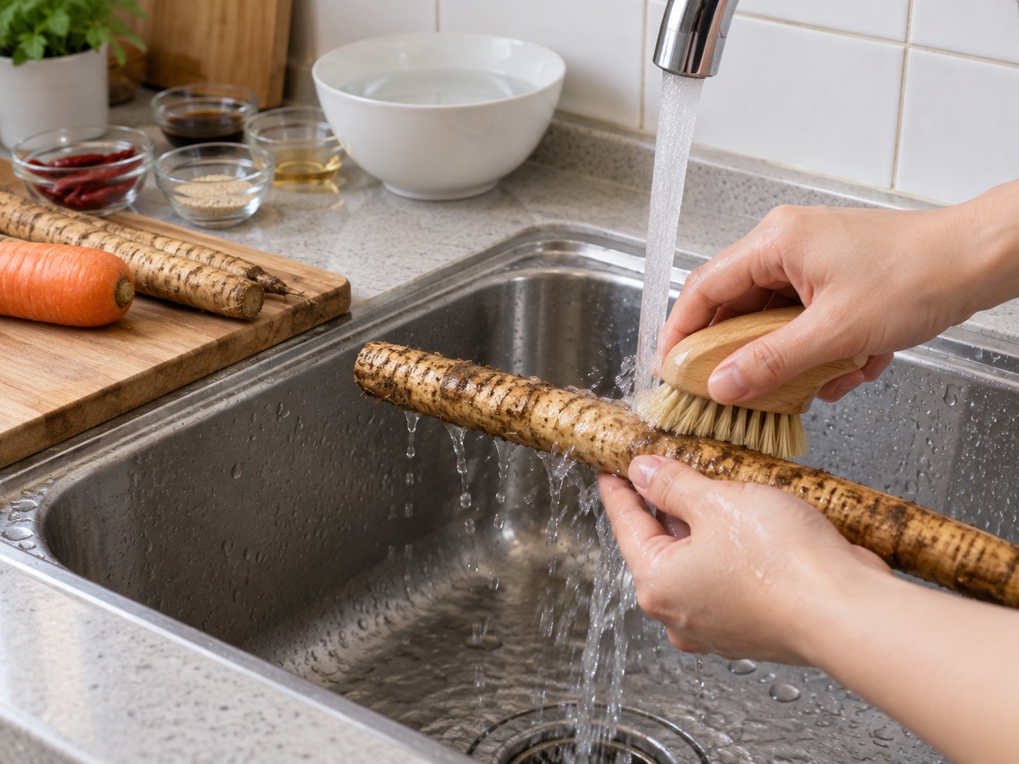 Japanese Kinpira Gobo — Scrub the burdock