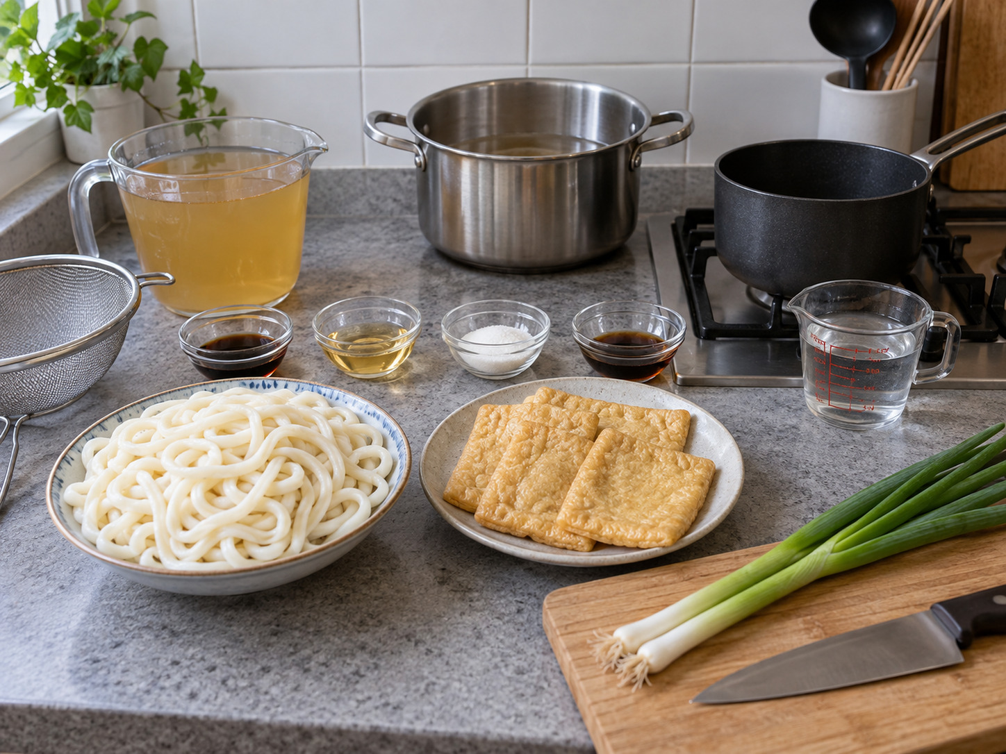 Udon Kitsune Jepang — bahan