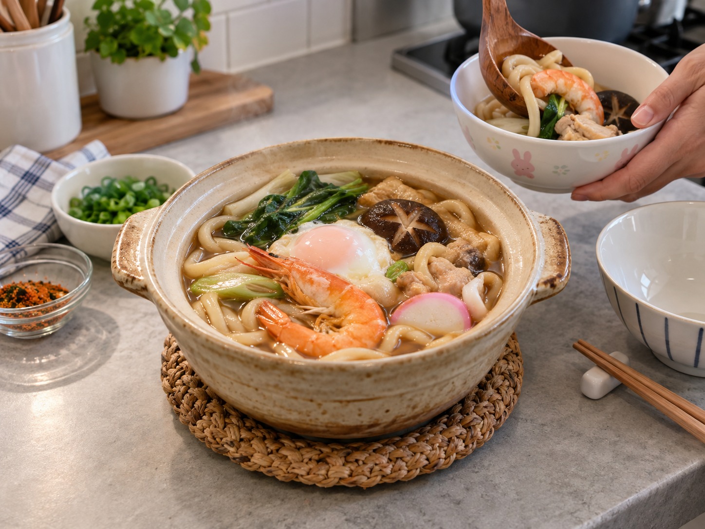 日式鍋燒烏冬 — 完成圖