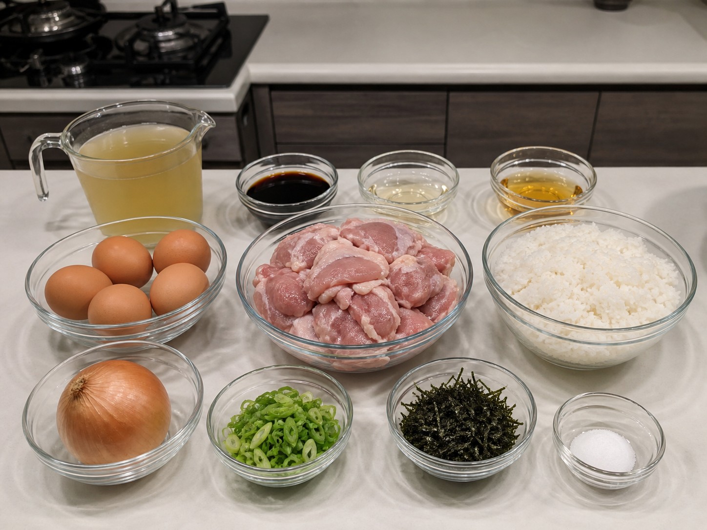 日式親子丼主要材料總覽