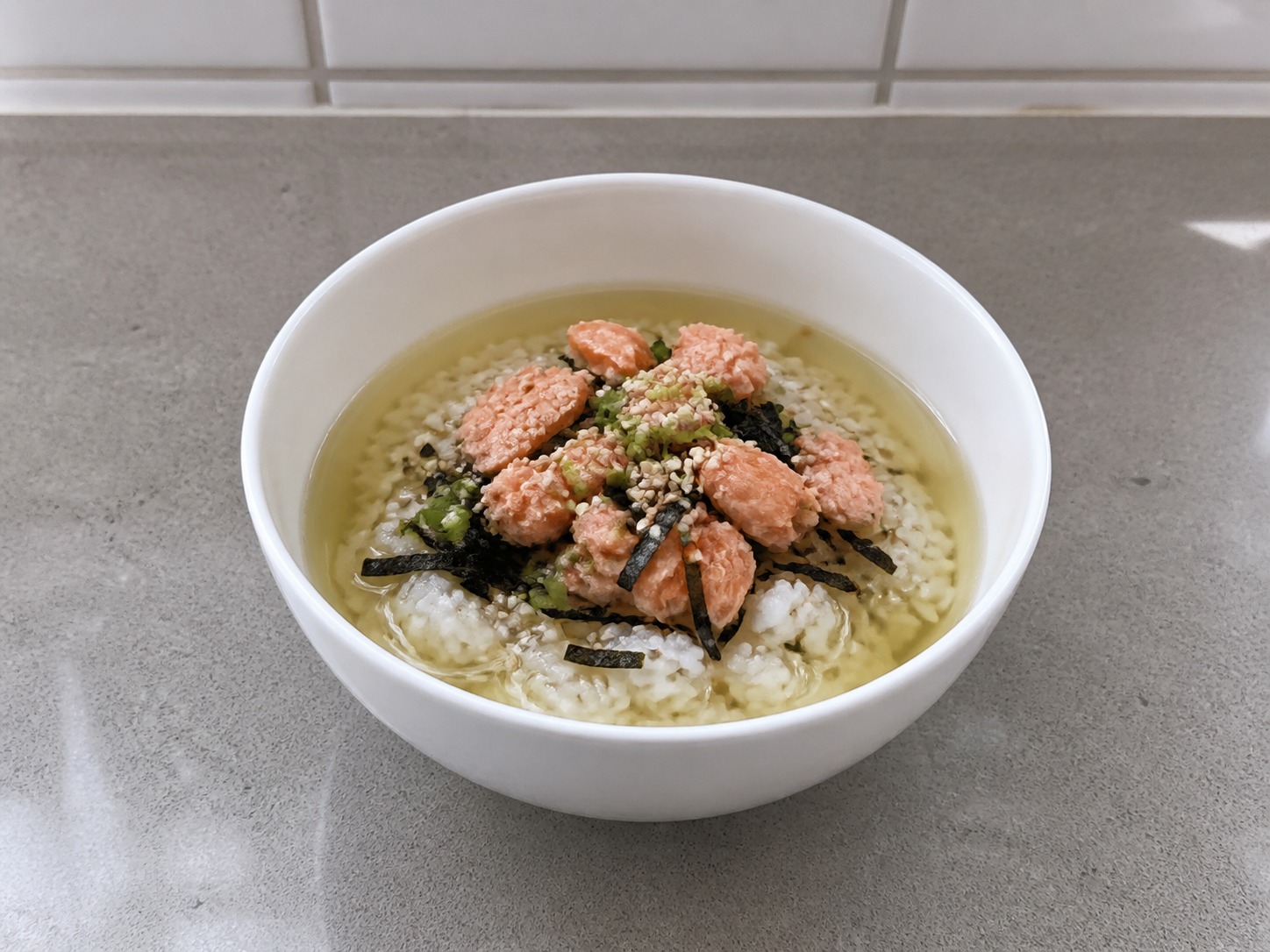 日式三文魚茶漬飯 — 完成菜式