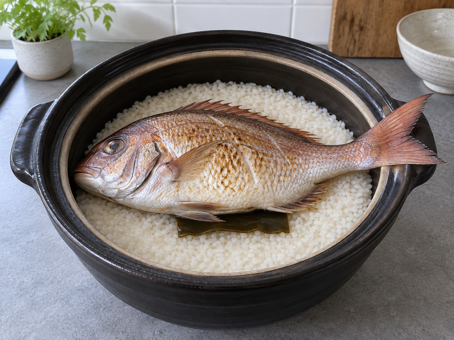 日式鯛魚飯 — 放鯛魚