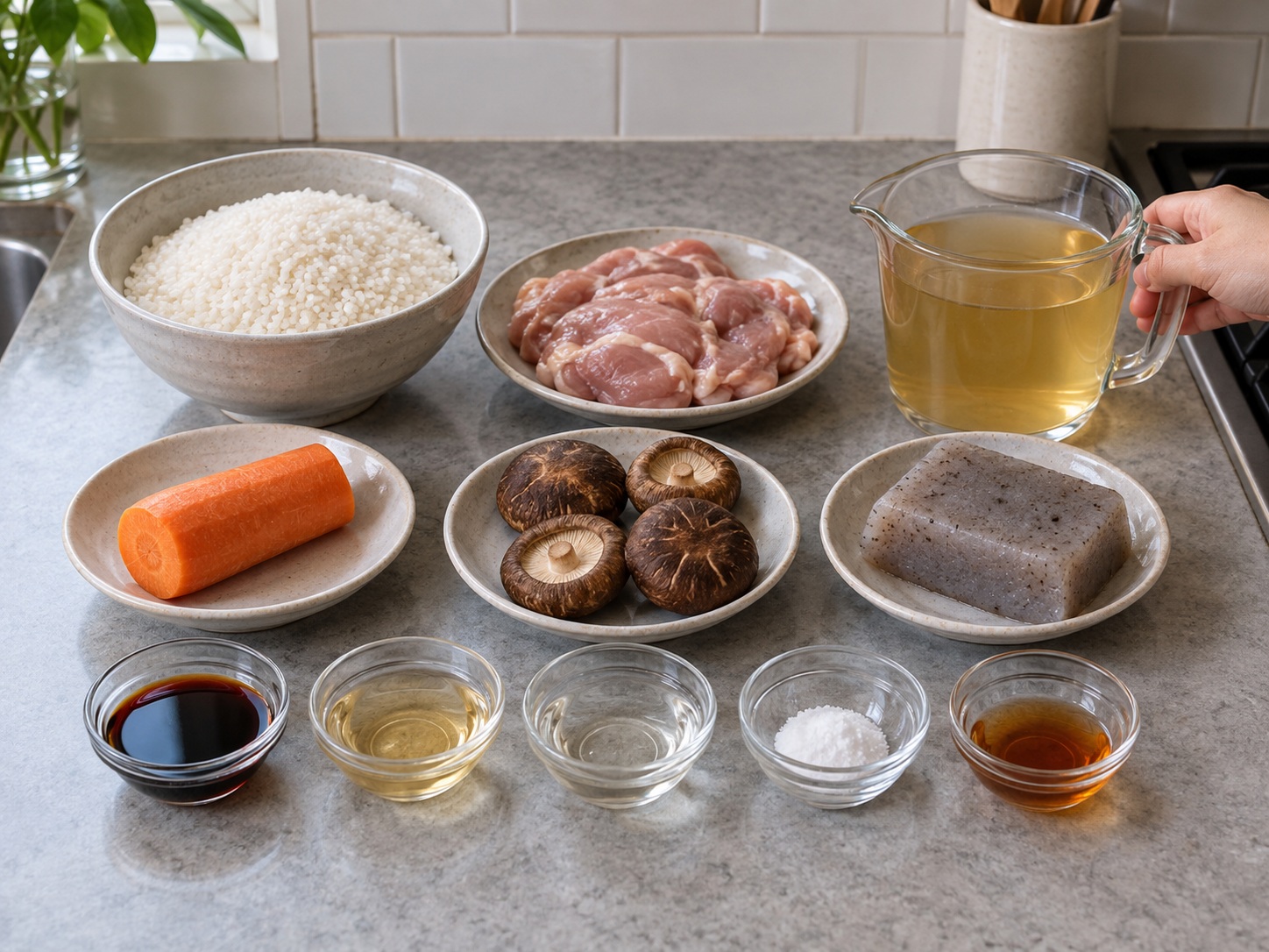 Japanese Takikomi Gohan — ingredients