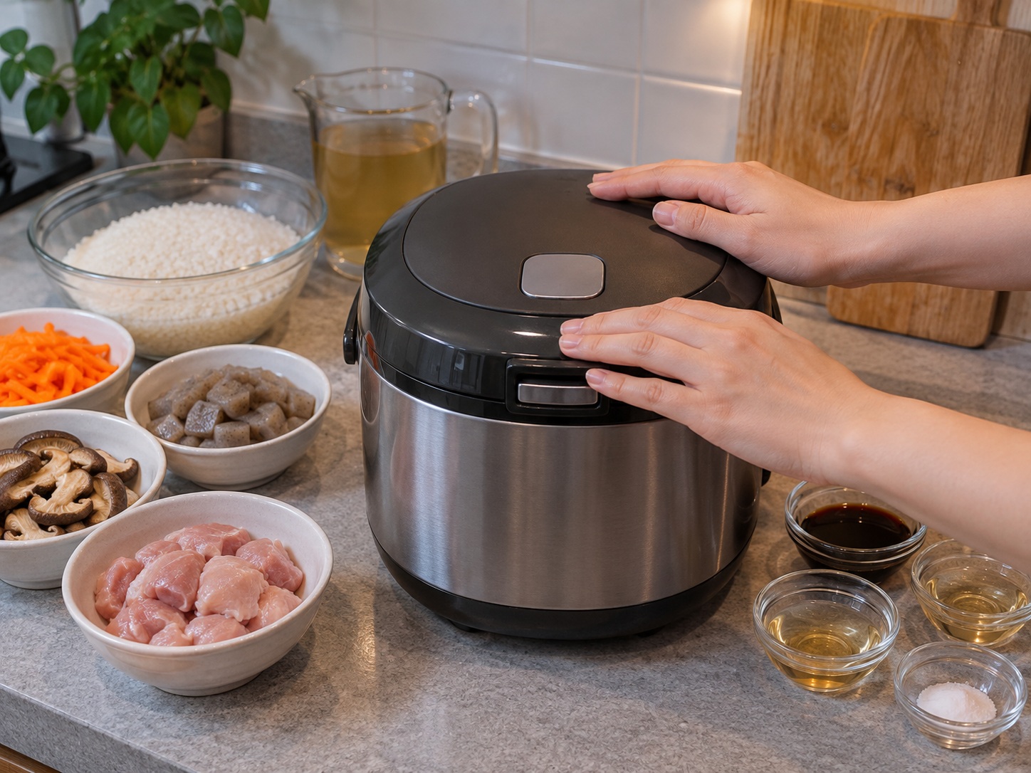 Japanese Takikomi Gohan — Steam-rest the rice