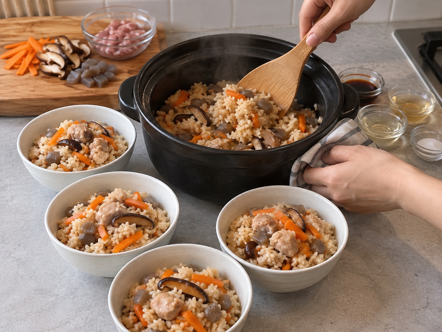 Japanese Takikomi Gohan — Fluff and serve