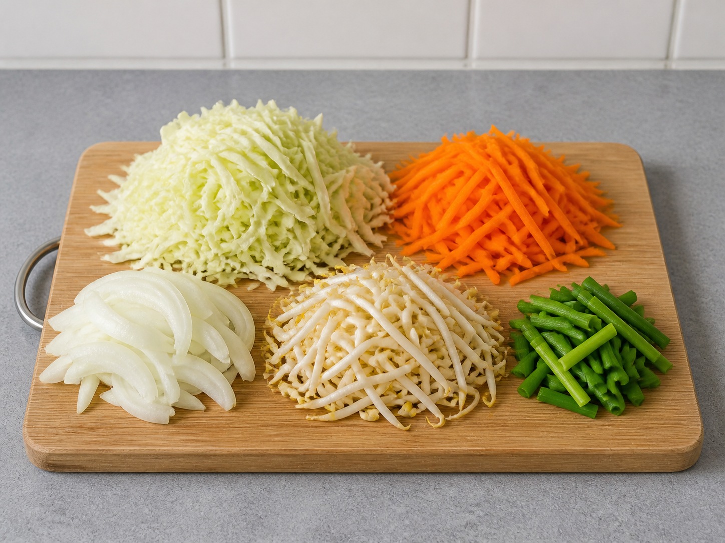 Yakisoba ala Jepang: Siapkan sayuran