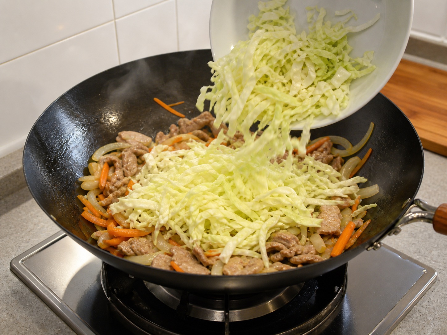 Yakisoba ala Jepang: Masukkan kol