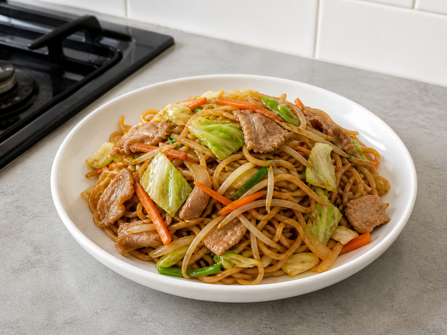 Yakisoba ala Jepang: Sajikan