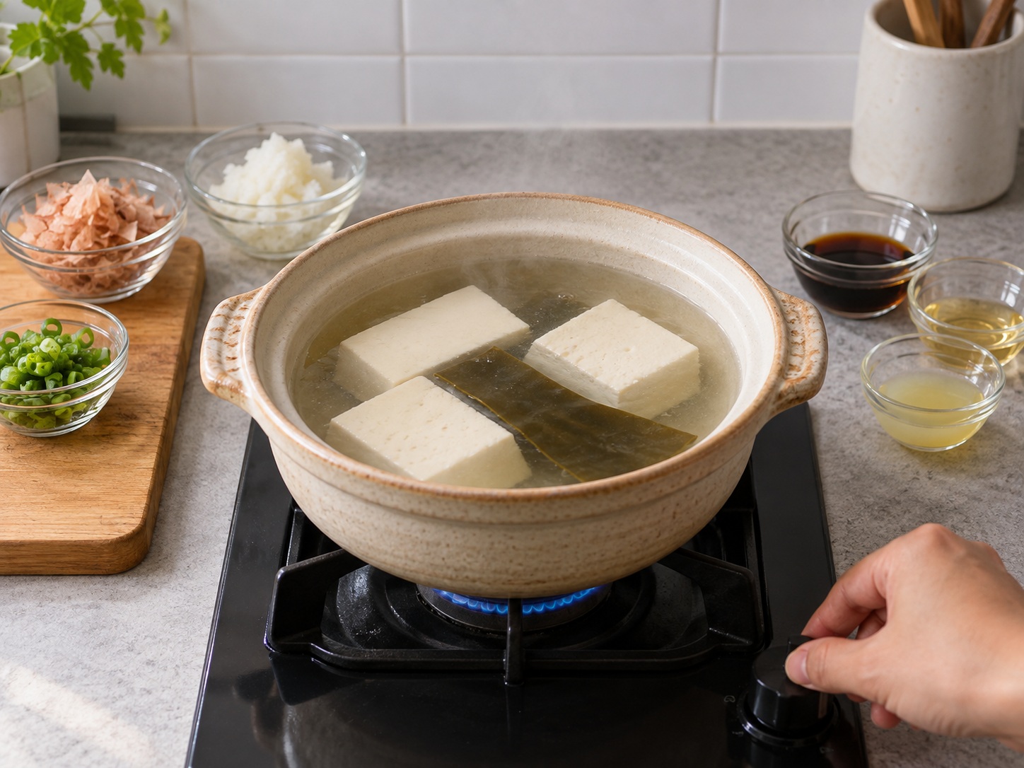 日式湯豆腐 — 低溫煮暖
