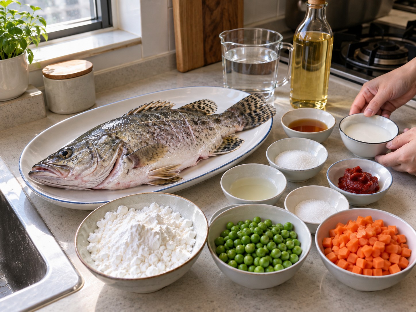 松鼠桂魚 — 材料