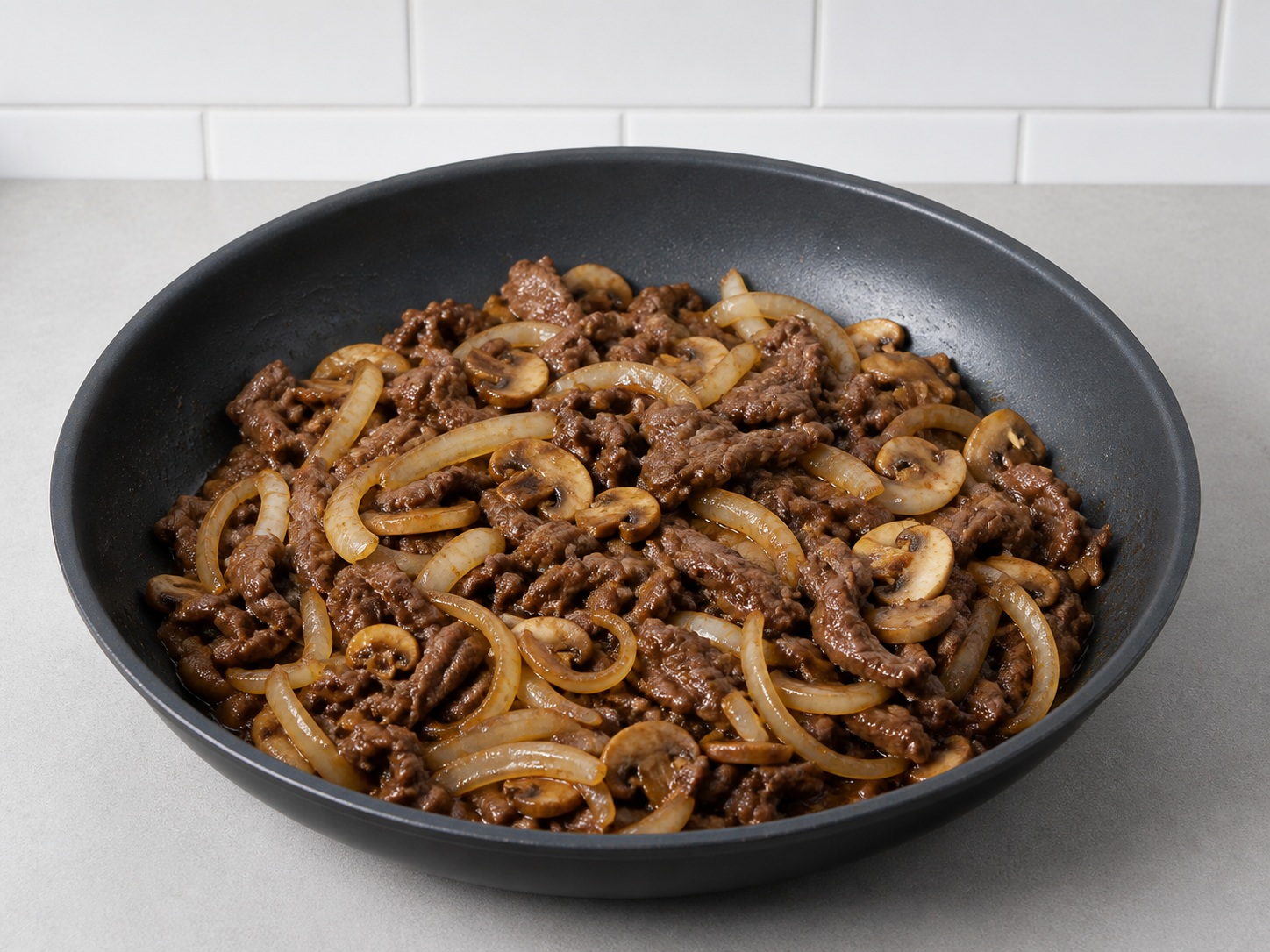 Korean Beef Bulgogi — Reduce juices