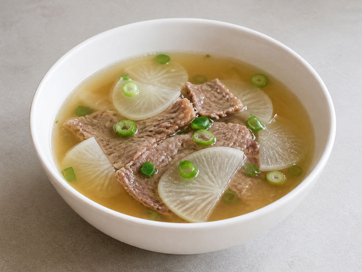 Korean Beef at Radish Soup — natapos na putahe