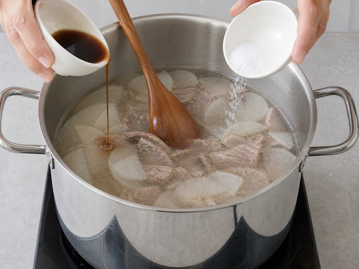 Korean Beef at Radish Soup — Timplahan ang sabaw