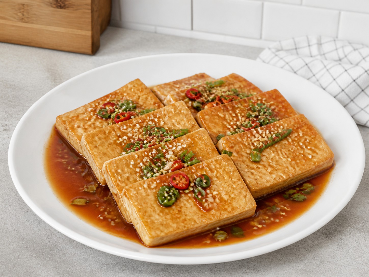 韓式辣燴豆腐完成圖｜Korean Braised Tofu