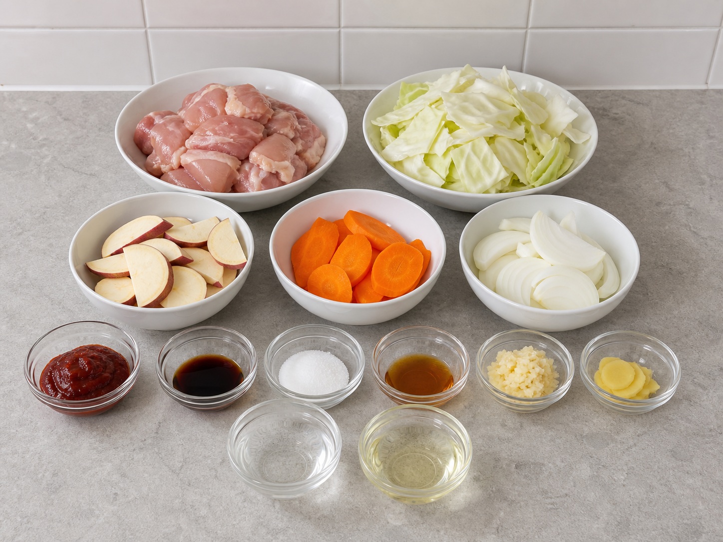 Korean Spicy Stir-Fried Chicken — ingredient overview