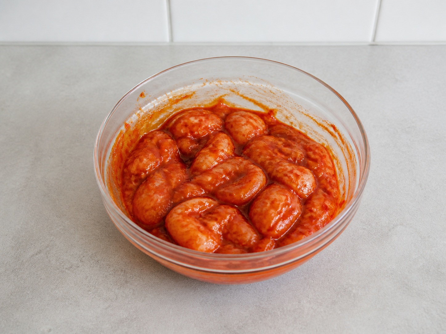 Korean Spicy Stir-Fried Chicken — Coat chicken