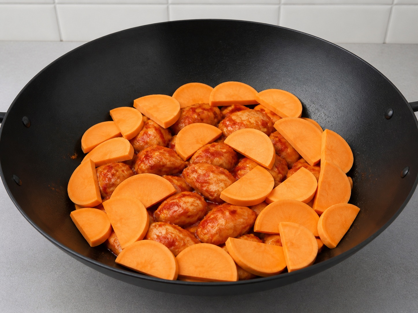 Korean Spicy Stir-Fried Chicken — Add sweet potato