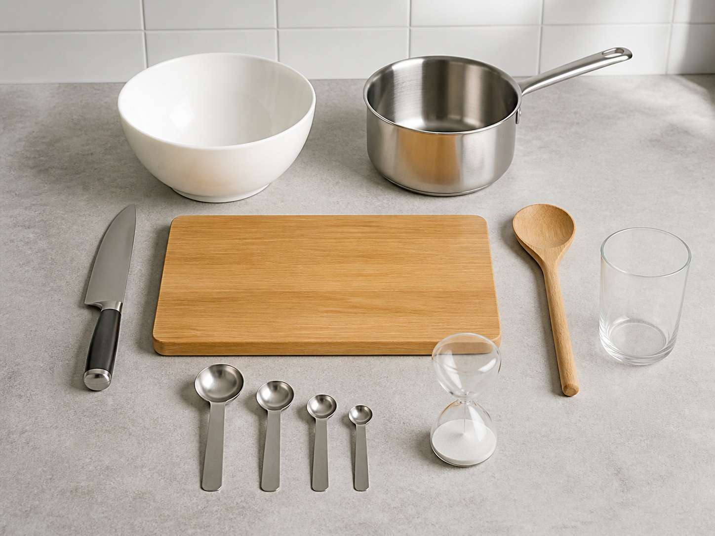 Korean Soy-Braised Potatoes — tools overview