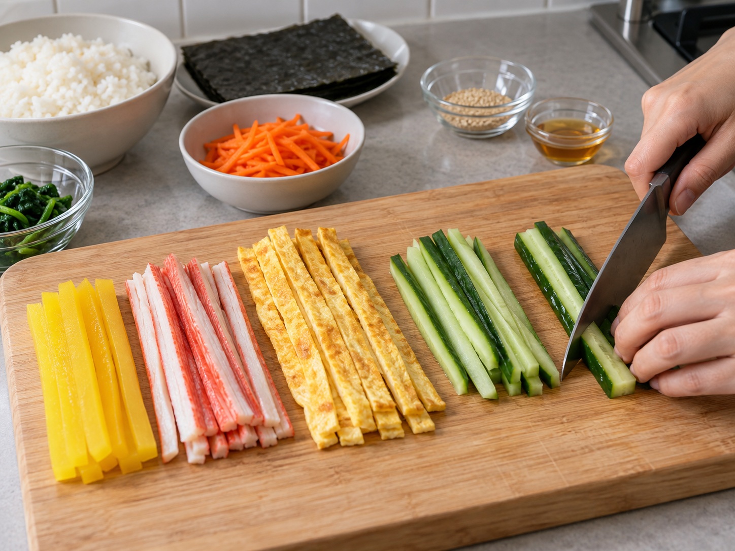 Korean Gimbap — Hiwain pipino