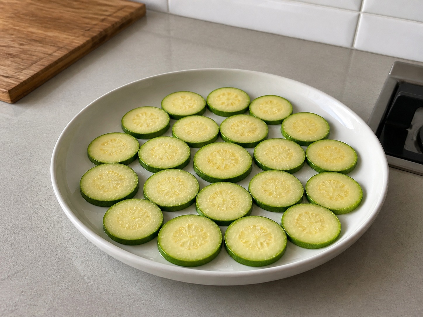 Korean Hobak Jeon Zucchini Pancakes: Salt and rest
