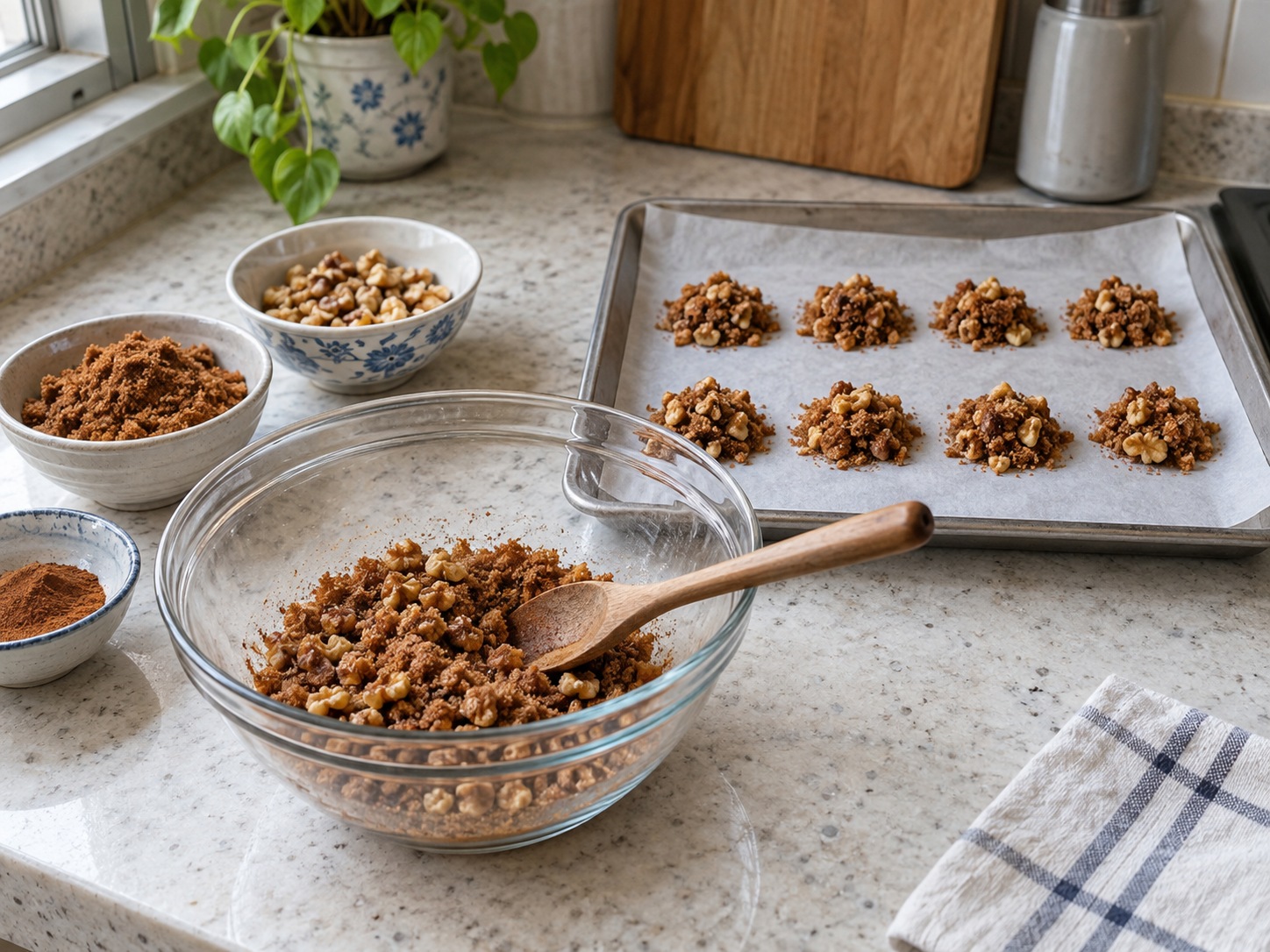 Korean Hotteok na may Brown Sugar — Paghaluin ang brown sugar