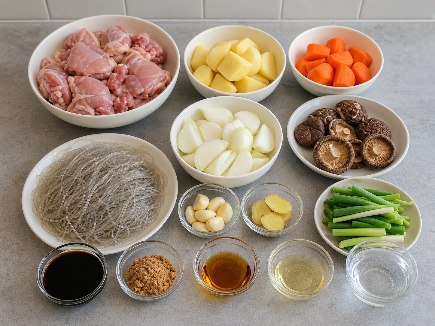 Jjimdak Ayam Kecap Korea complete ingredient overview