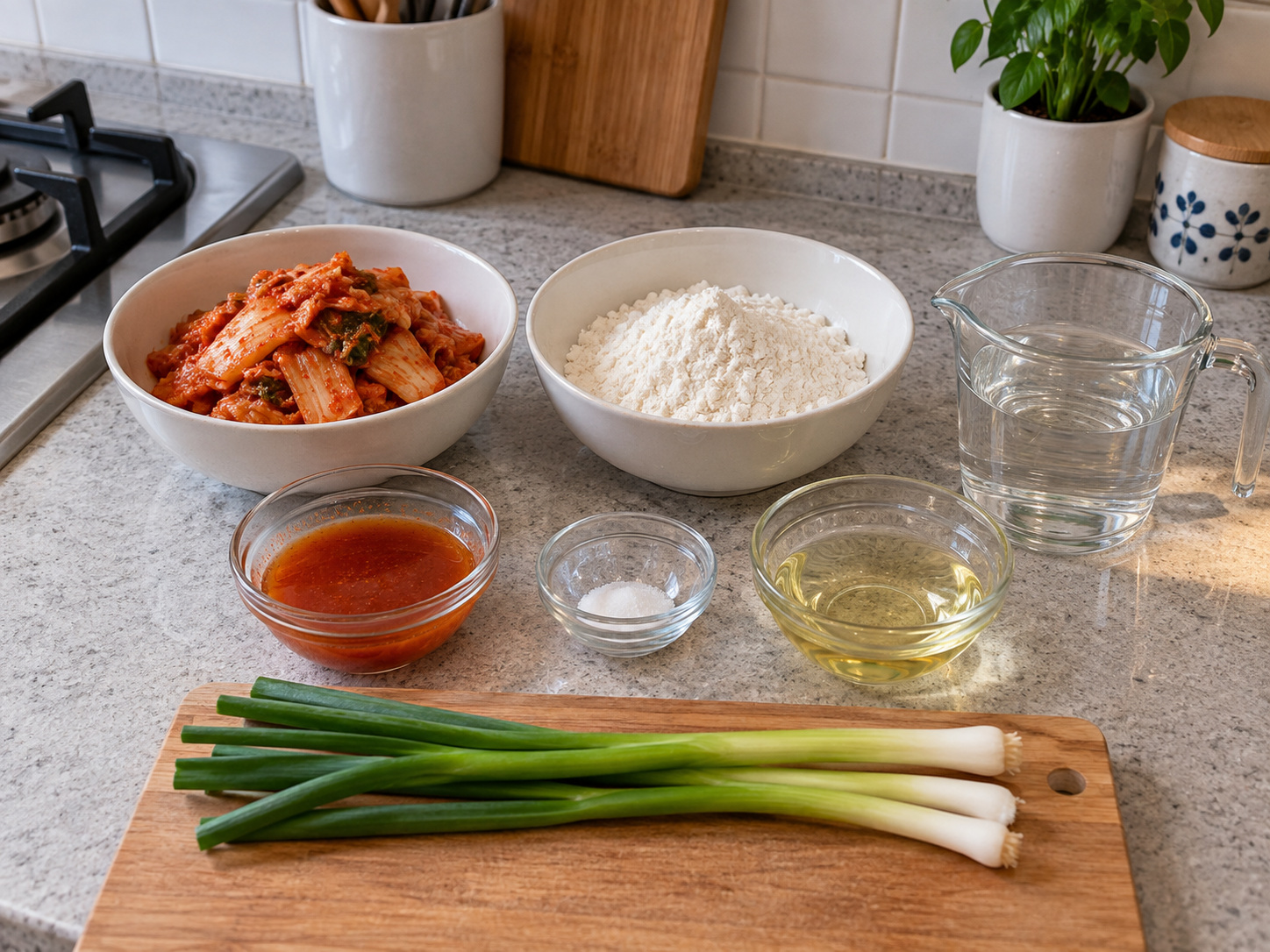 Korean Kimchi Jeon — ingredients
