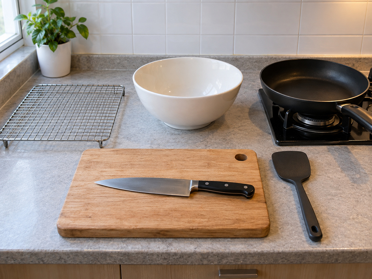 Korean Kimchi Jeon — tools