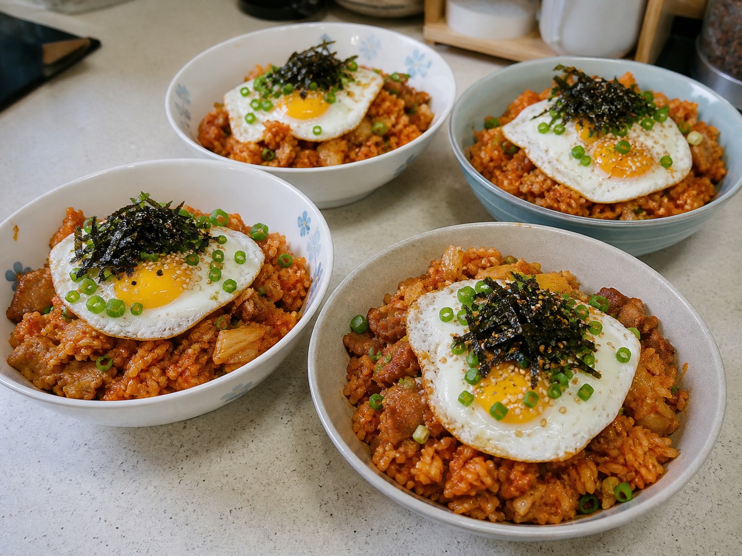 韓式泡菜豬肉炒飯配煎蛋:步驟 12