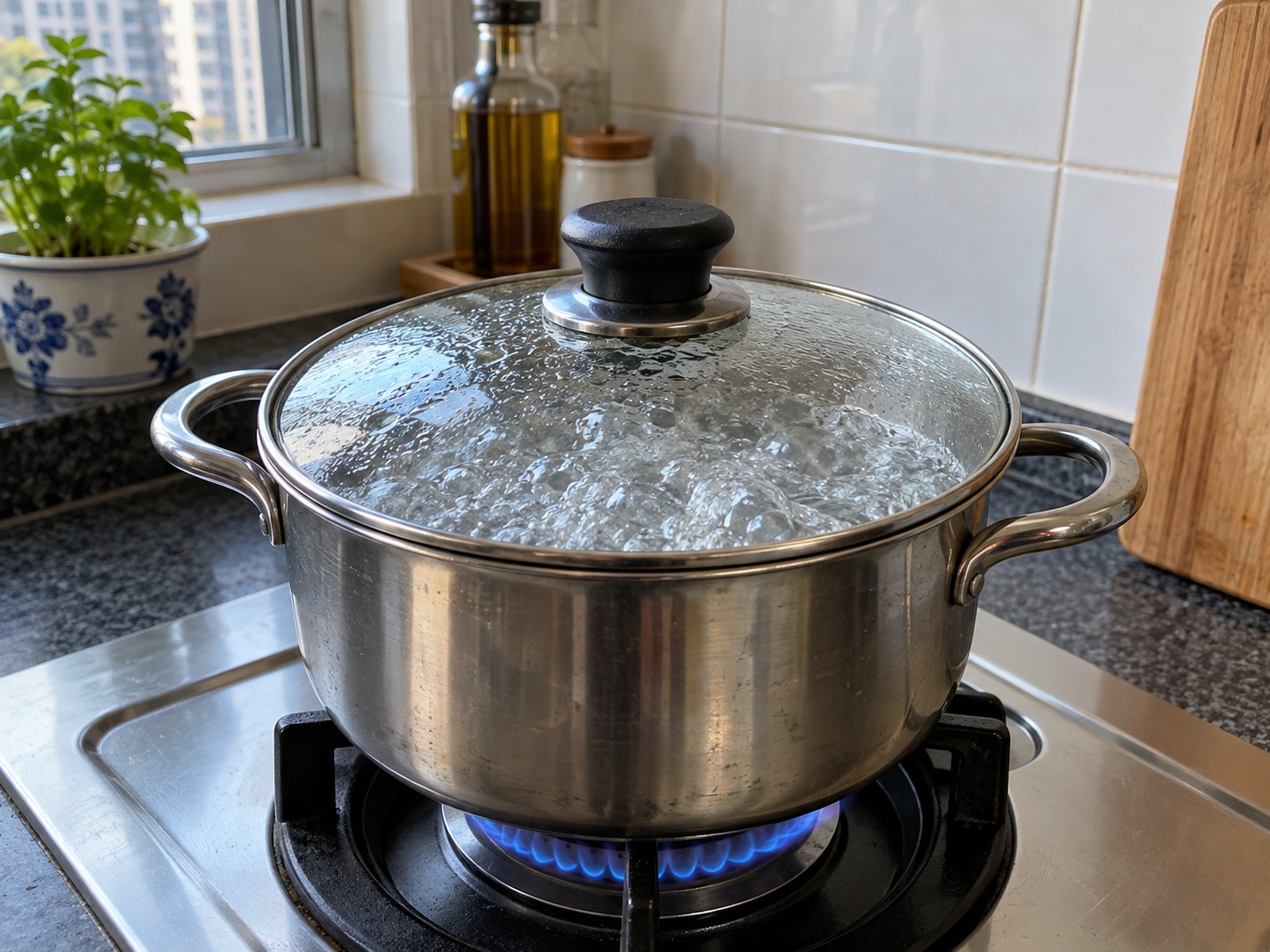 韓式麻油拌大豆芽 — 煮滾清水