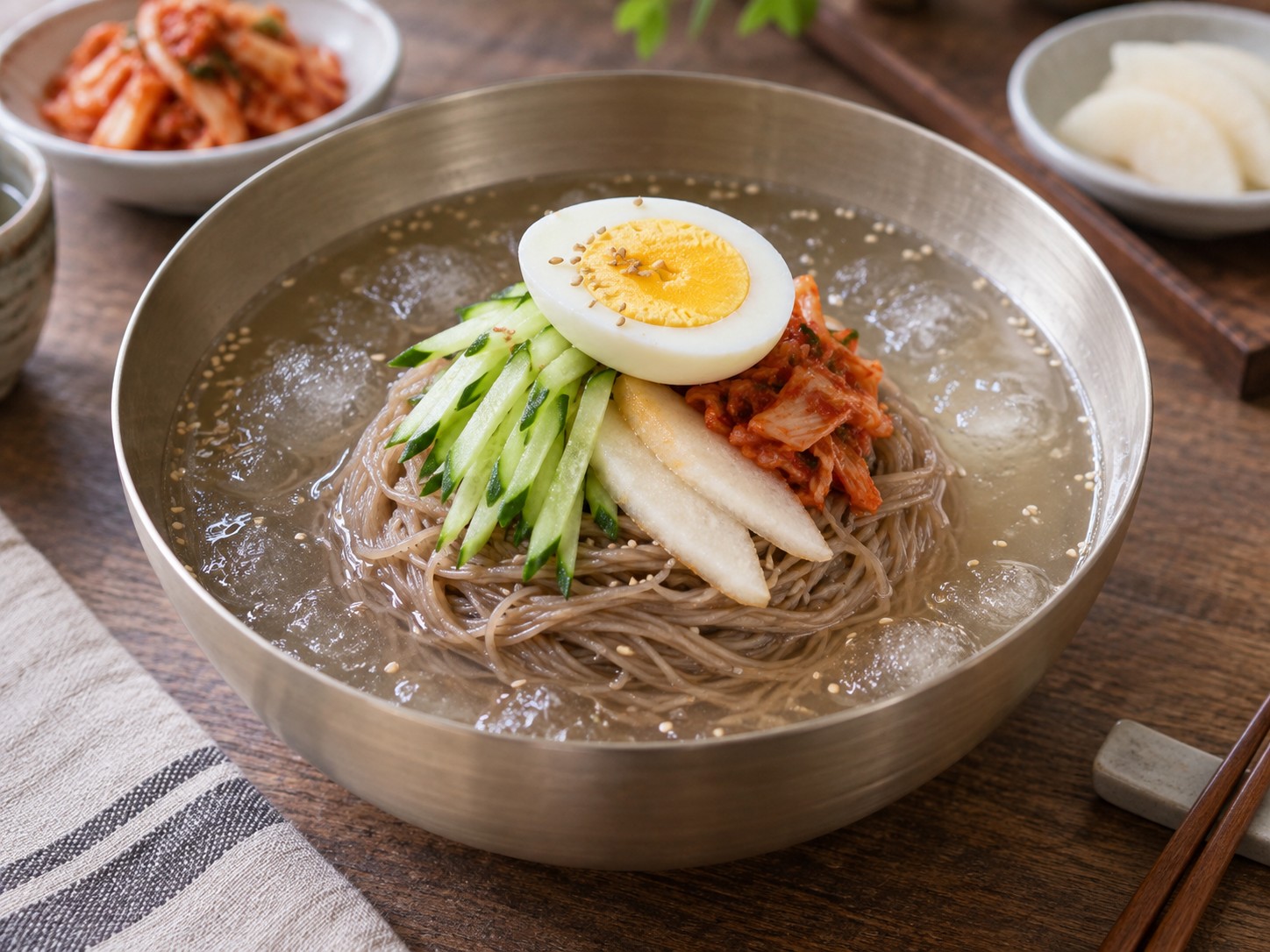 韓式冷蕎麥麵 — 完成圖