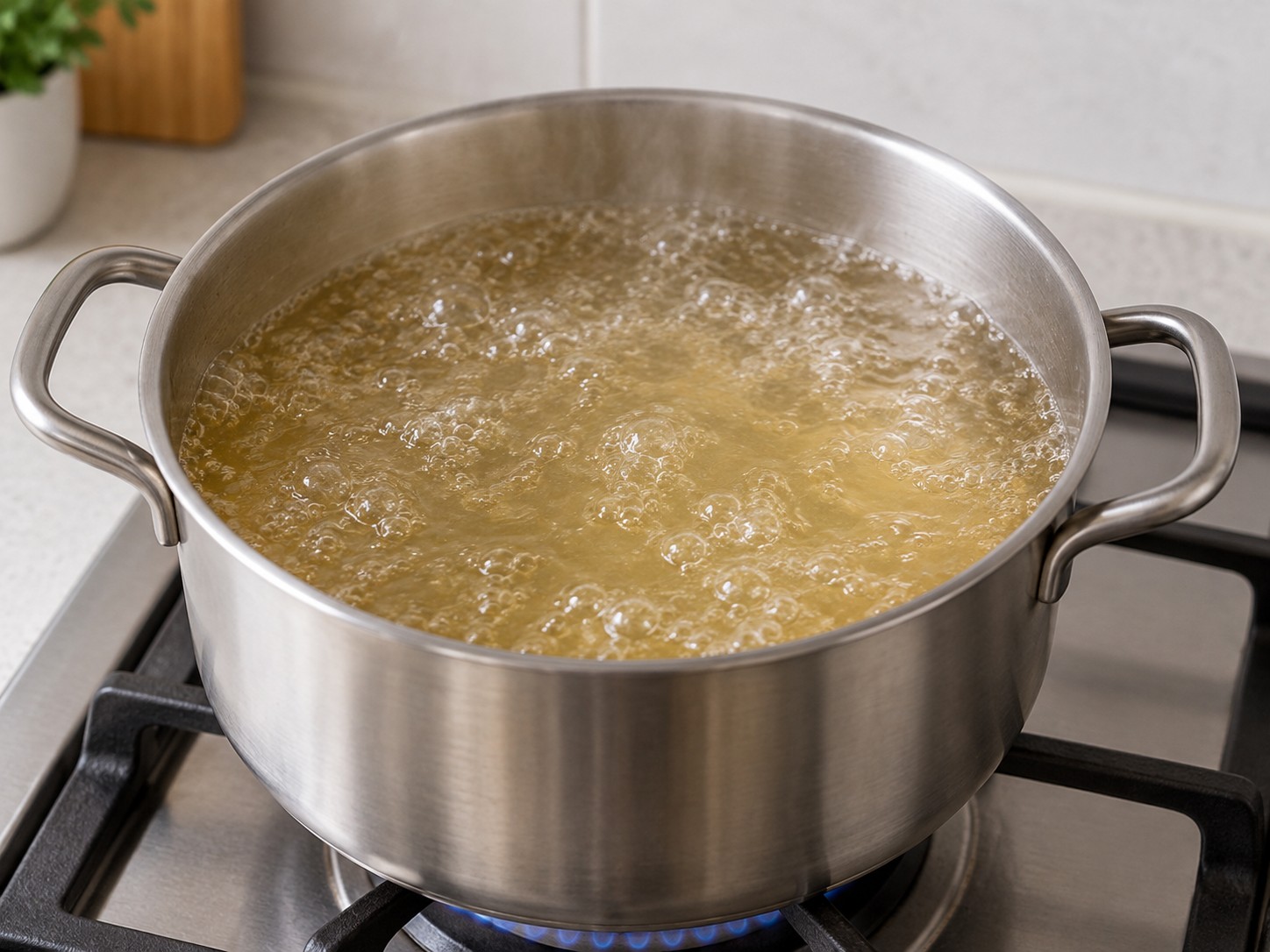 Korean Beef Rice Cake Soup — Boil the broth