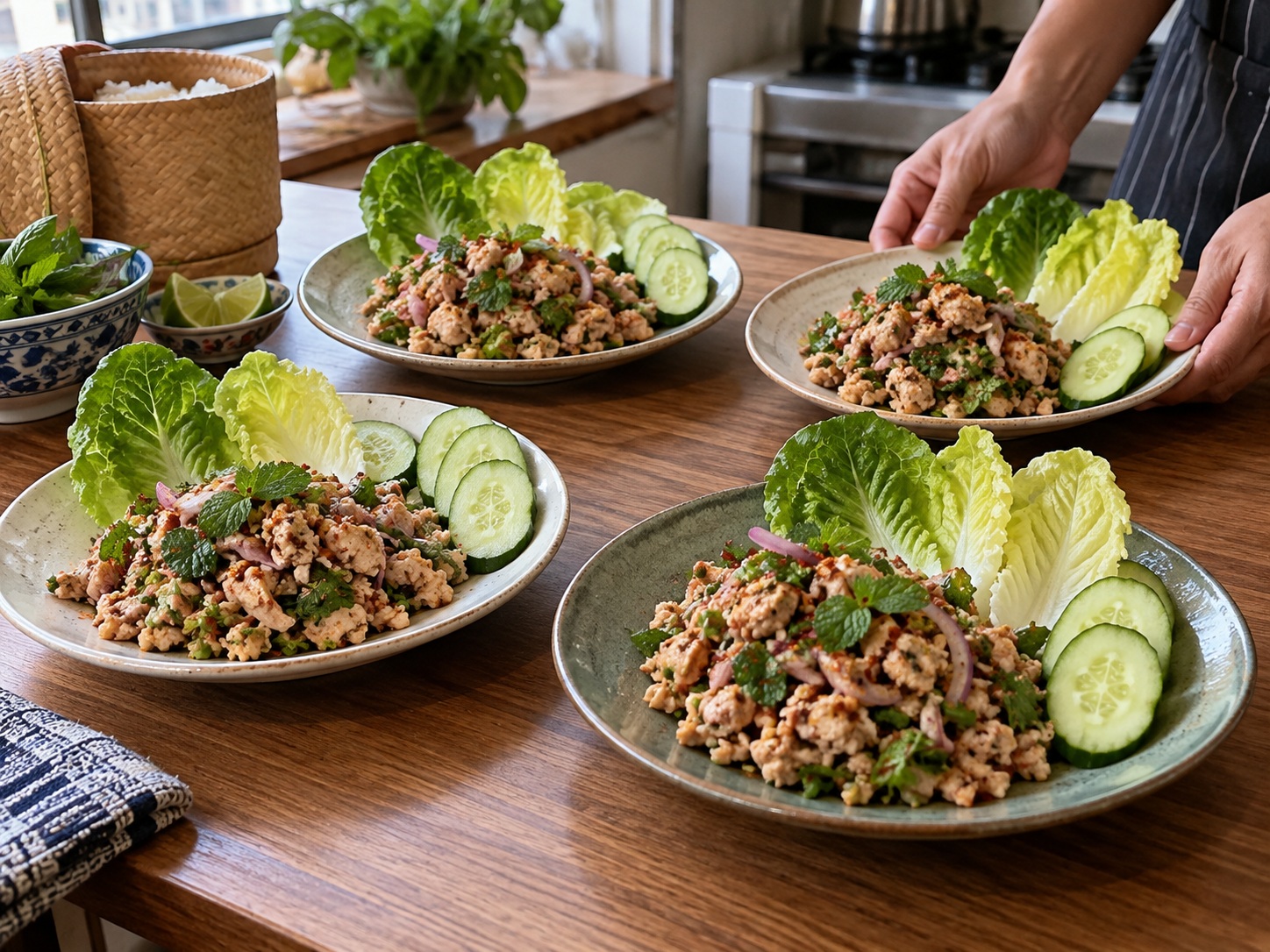 Larb Ayam Laos — Cicipi dan segera sajikan