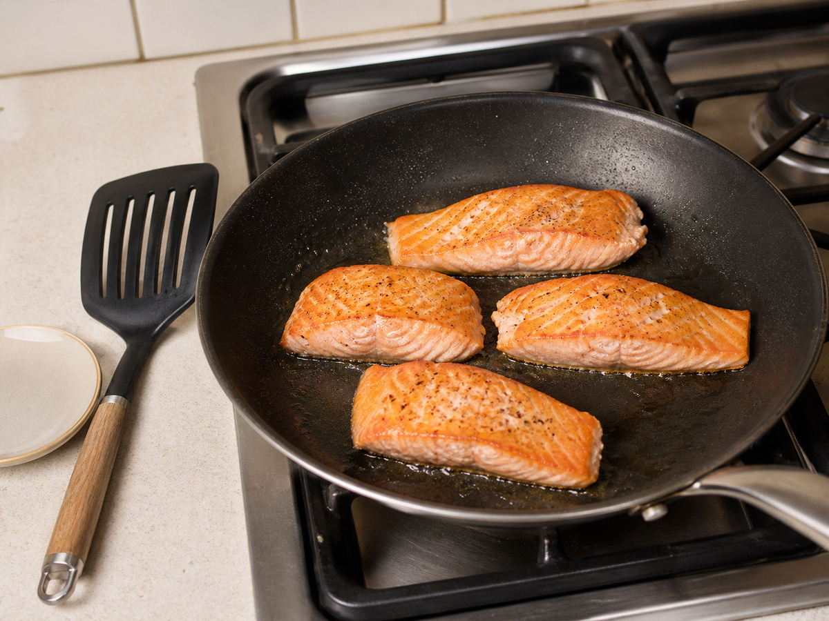 Lemon-Dill Salmon at Potato Salad: Igisa