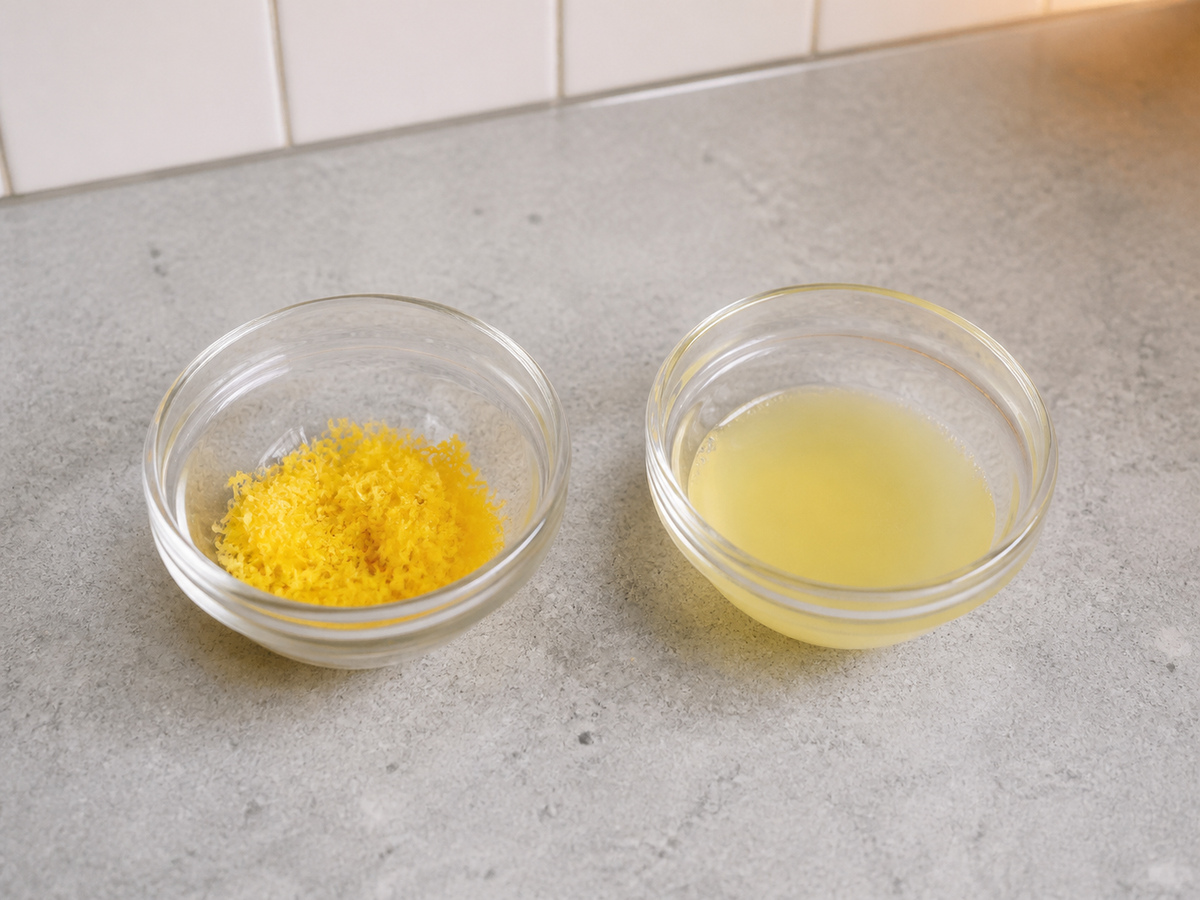 Risotto Lemon dan Kacang Polong: Siapkan bahan
