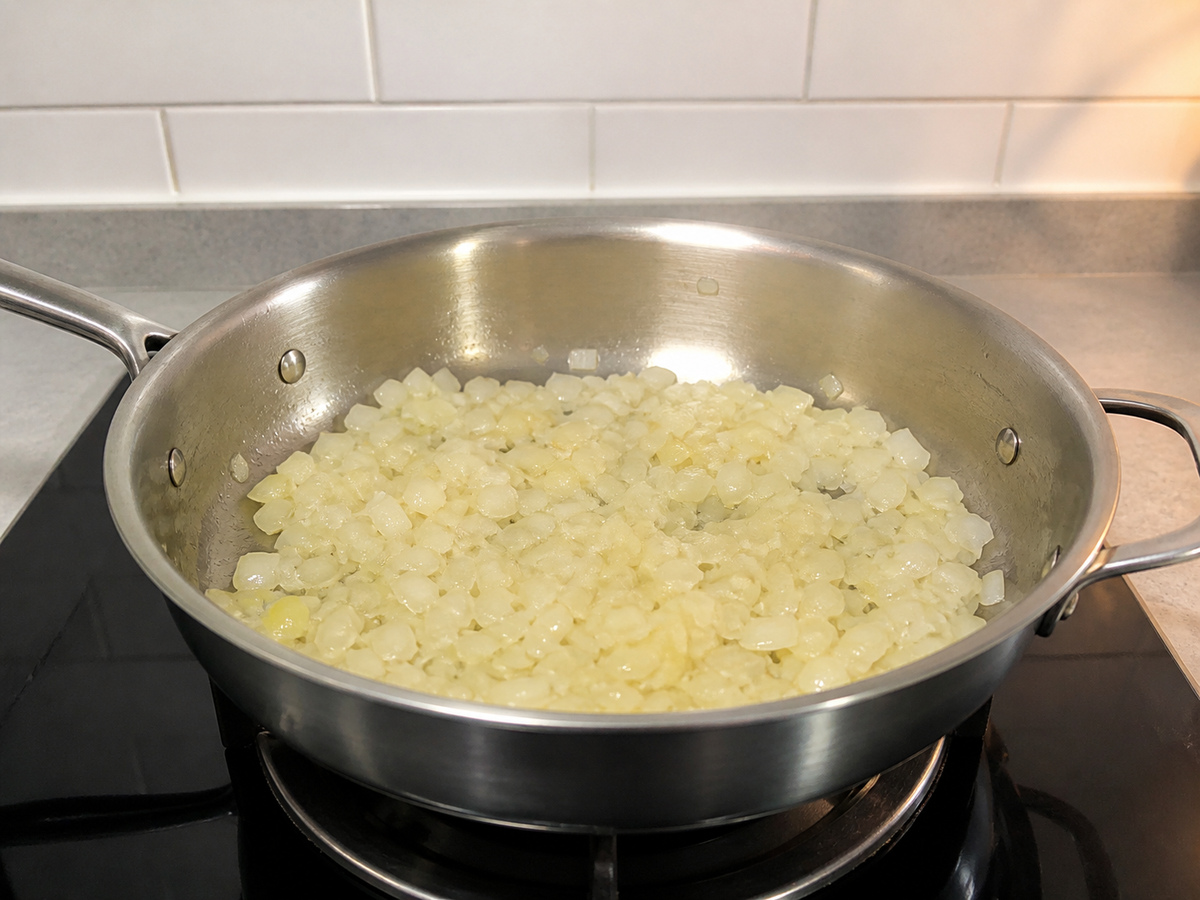 Risotto Lemon dan Kacang Polong: Tumis