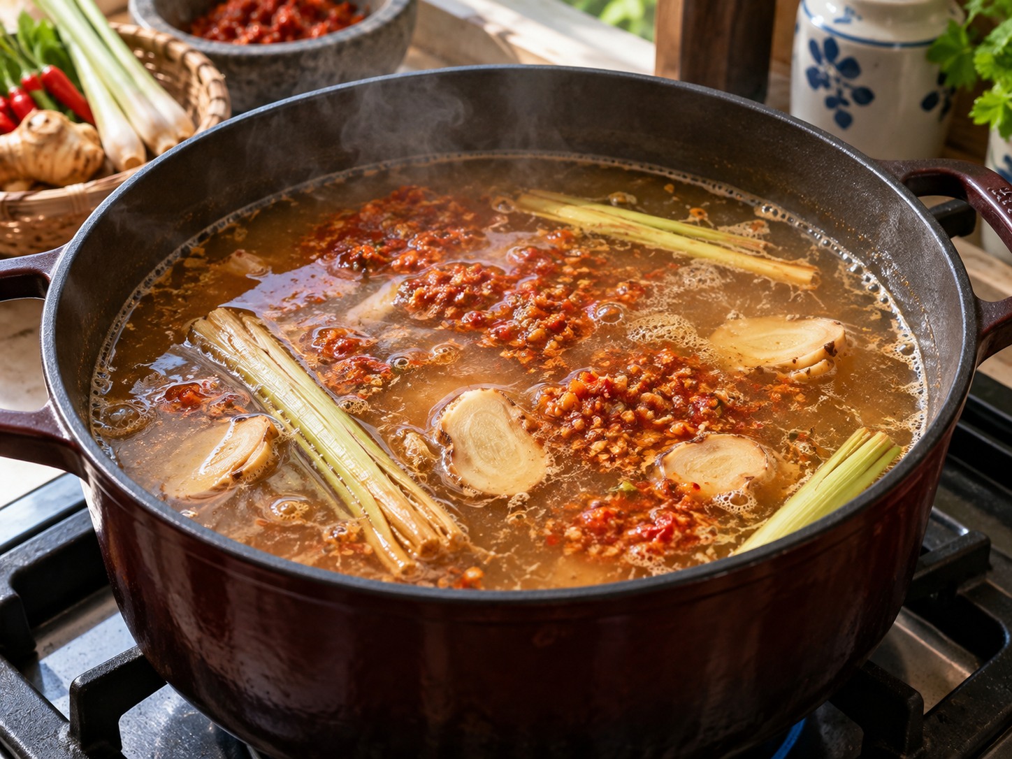 馬來西亞亞參叻沙 — 煮香料湯底