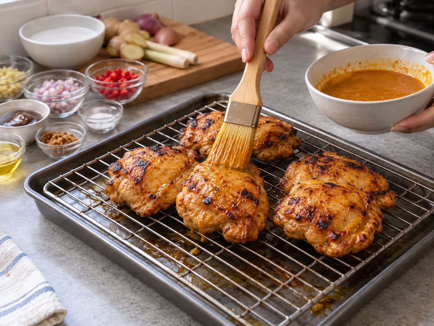 Ayam Percik Malaysia — Oles dan balik