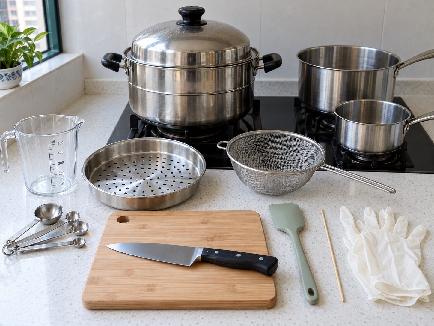 Malaysian Bubur Cha Cha — tools