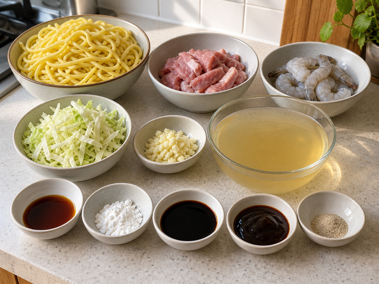 Mi Hokkien Malaysia — bahan