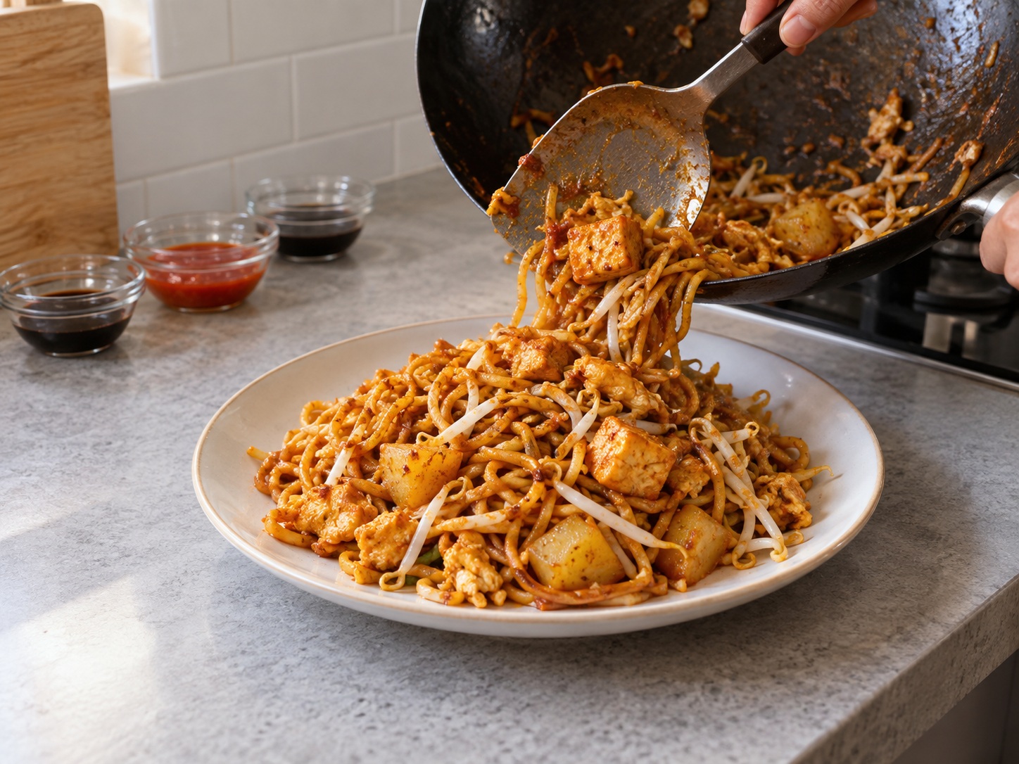 Mee Goreng Mamak Malaysia — Sajikan segera
