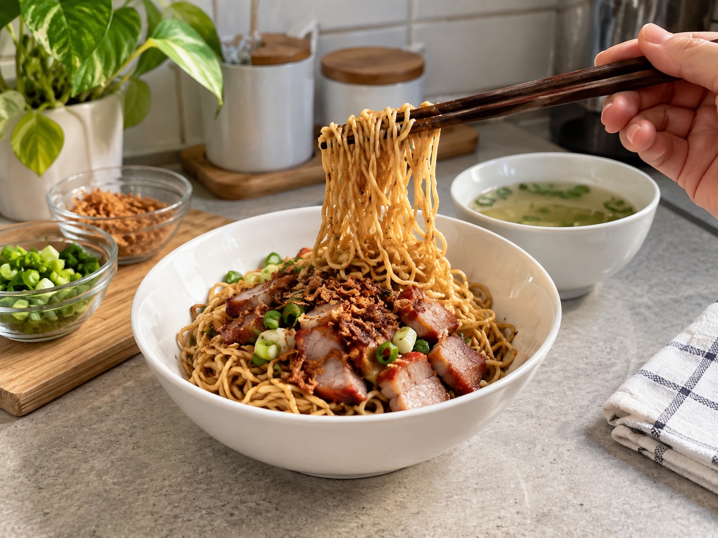 馬來西亞砂拉越乾撈麵 Kolo Mee — 完成圖