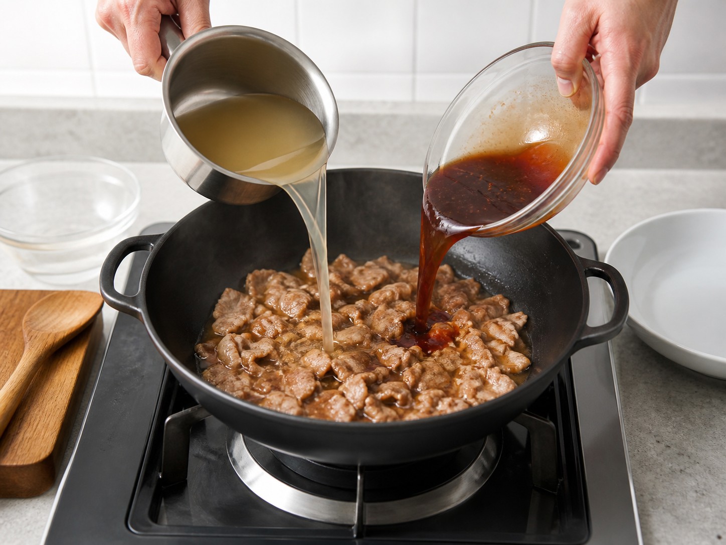 麻婆豆腐：加高湯