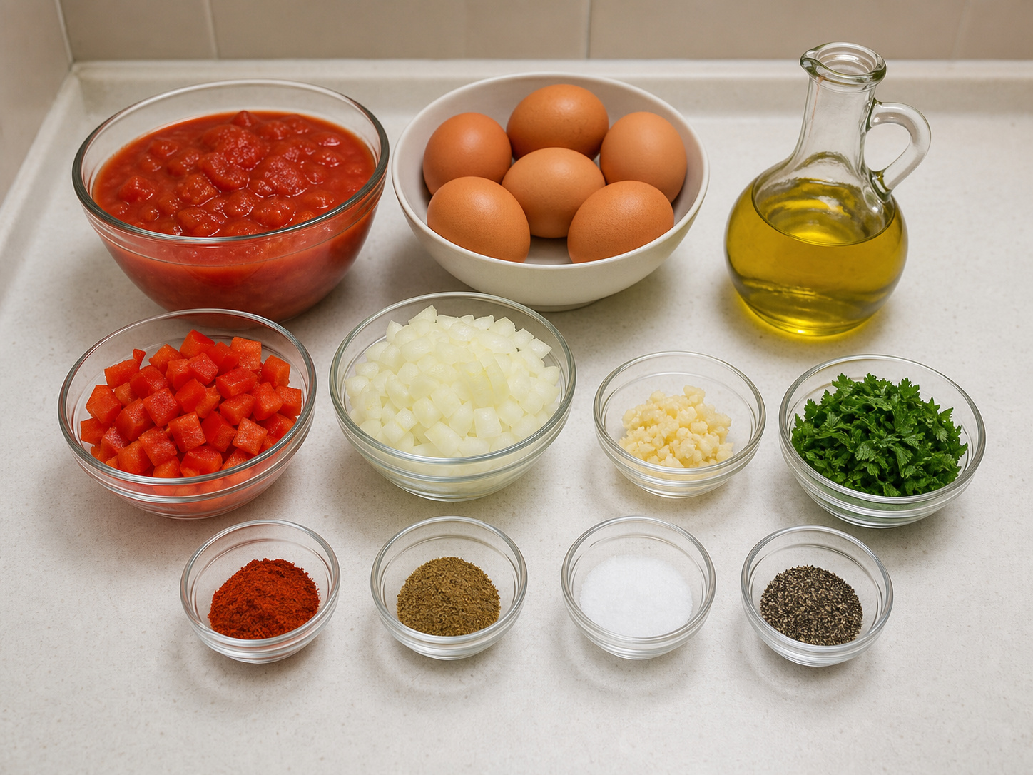 Mediterranean Shakshuka ingredient overview