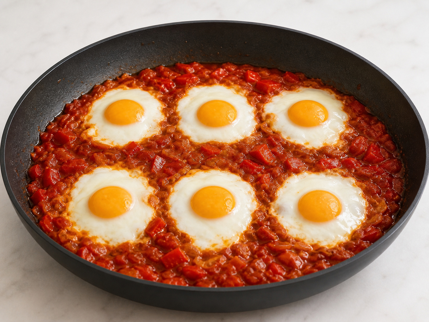 Mediterranean Shakshuka: Check doneness