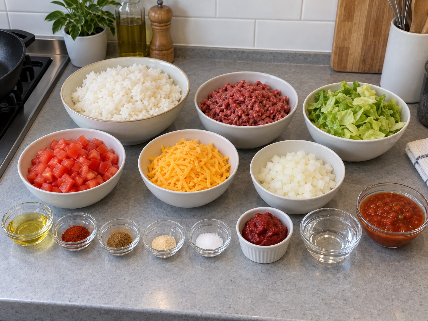Nasi Taco Okinawa — bahan